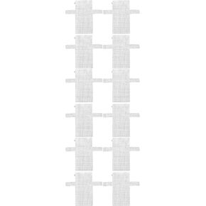 EXCEART 12 Pieces Mesh Clear Plastic Canvas Sheets Crossbody DIY Sewing Kit Form Cross Stitch Kits for Making Handmade Purse Bag Crafting, Yarn, Knit and Crochet Projects Accessory