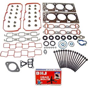 DNJ HGB1151 Cylinder Head Gasket set with Head Bolt Kit For 2007-2010 Chrysler 300 3.5L 3497cc 215cid V6 SOHC