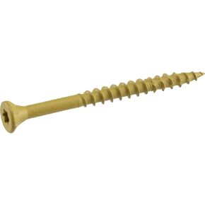 Deck Plus 48410 Wood Screws #8 x 1-1/4", Tan, 1lb Box