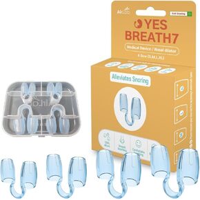 YES BREATH7 Anti Snoring Nose Clip, Effective Stop Snoring Devices Solution for Men Women, Snore Stopper Better Sleep, 4 Count(S, M, L, XL) in a Pack (Adult Size)