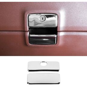 ل تشيفي سيلفرادو صندوق القفازات مزلاج غطاء الكسوة ل شيفروليه سيلفرادو ل سيارة GMC موديل سييرا 2014-2018 كروم الملحقات الداخلية in Kuwait