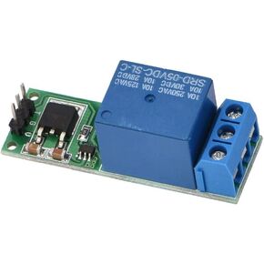 Oumefar Relay Modul, DC 6-24V Low Pulse Trigger Board, Mini Flip Flop Latch Relay Module Bistable Self Locking Switch Low Pulse Trigger Board