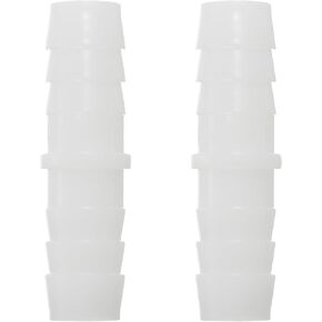 uxcell 8Pcs Plastic Hose Barb Fitting, 9/16" x 9/16" Barb Pipe Connectors Hose Fitting Adapter Splicer Mender Adapter Union for Fuel Gas Liquid Air Hose Repair