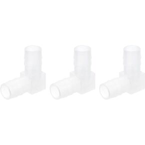 uxcell 5/16" 90 Degree Elbow Hose Barb, 6pcs L-Shaped Aquarium Air Valve Connector Tubing for Fish Tank Pond Air Line