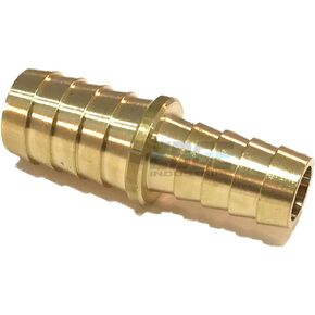 5/8" X 1/2" Hose ID Brass Barb Reducer SPLICER Fitting Fuel / AIR / Water / Oil / Gas / WOG (Qty 1)