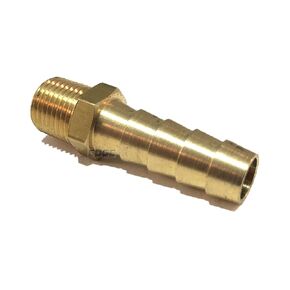 5/16" Hose ID to 1/8" Male NPT MNPT Straight Brass Fitting Fuel / AIR / Water / Oil / Gas / WOG (Qty 1)