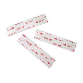 3M VHB Heavy Duty Mounting Tape 4950, 2" x 3", 25 Pieces, White, Double-Sided, Permanent, High Strength, Long-Term Durability