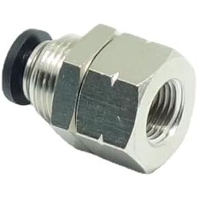 1 Piece 3/8" x 3/8" Tube OD Push To Connect Bulkhead Fitting 90 Degree Elbow Pneumatic Quick Connect Air Fitting