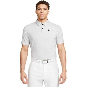 Nike Dri-FIT Tour Men's Golf Polo, Light Smoke Grey/Black, XL Regular US