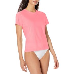 MEETYOO Womens Short Sleeve Rash Guard Swim, Quick Dry Outdoor Sun Protection T-Shirt