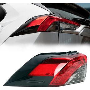 Rear LED Tail Light Assembly, Right Passenger Side Outer Brake Tail Lamp, for Toyota RAV4 2019 2020 2021, Replace# 81550-0R090, TO2805148