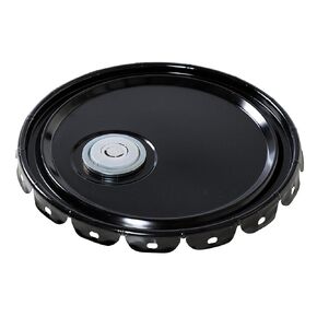 Vestil Un Rated Spout Top Steel Lid for 5 Gallon Pail Black