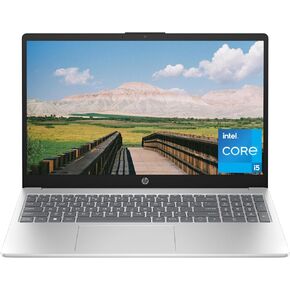 HP 15 inch Laptop, HD Display, 13th Generation Intel Core i5-1334U, 8 GB RAM, 512 GB SSD, Intel Iris Xe Graphics, Windows 11 Home, 15-fd0012nr (2024)