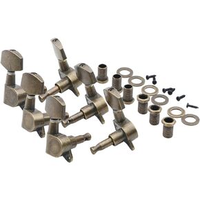 Acoustic Guitar Tuning Pegs 3R 3L Bronze String Kegs Locking Tuners Knobs Set Machine Heads Buttons for Electric Acoustic guitar