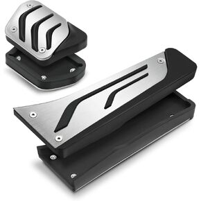 غطاء دواسة KVR مناسب لسيارات BMW، ودواسة الفرامل وأغطية دواسة الغاز المتوافقة مع BMW 1 2 3 4 Series F20 F21 F22 F23 F30 F31 F32 F33 F34 F36، غطاء دواسة من الفولاذ المقاوم للصدأ BMW (قطعتان) in Kuwait