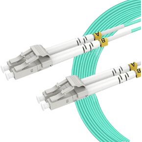 5Pack 1m/3ft OM3 LC to LC Multimode Fiber Patch Cable, Fiber Optic Cable LC to LC Cord LSZH 10GB Multimode Duplex 50/125um in Saudi Arabia