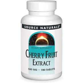 Source Naturals Cherry Fruit Extract, Natural Source of flavonoids That act as antioxidants*, 500 mg - 180 Tablets