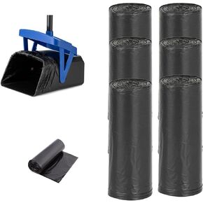 Dog Poop Bags Unscented Standard Extra Thick Waste Bag Refill Rolls For Dogs Black - 6Rolls (120 Bags)