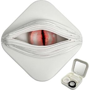 Contact Lens Case, Color Contact Lens Removal Kit - Green Forest Eye