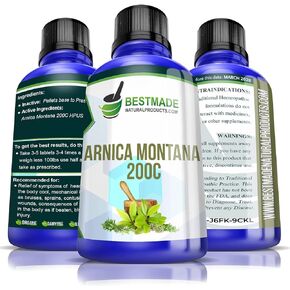 BestMade Natural Products Turbo Arnica 200C - Comprehensive Arnica Pellets for Muscle Recovery, Soreness Relief, and Holistic Wellness Support