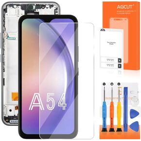 INCELL for Samsung Galaxy A54 Screen Replacement for Samsung A54 5G LCD Display SM-A546E SM-A546B SM-A546U LCD Digitizer Touch Screen Assembly Repair Parts Black with Frame