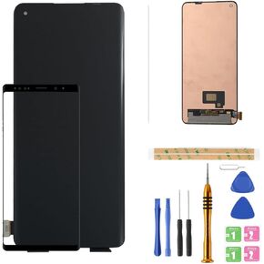 for Oneplus 8T Oneplus 9R Realme X7 pro LCD Display KB2001 KB2000 KB2003 KB2005 Replacement LCD Display Screen Touch Digitizer Assembly (Black)