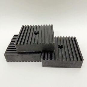 3 Pack Shock pad for air Compressor or Equipment Solid Rubber 4x4x1