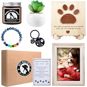 Lost cat or Dog pet Sympathy Gifts, Dog Memorial Gifts, Dog Death Gifts, pet cat Memorial Gift Baskets for Dog Lovers Friends and Family