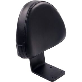Black Leather Rear Passenger Backrest Sissy Bar Pad for Victory High-Ball Vegas Kingpin