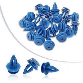 25PCS Wheel Arch Moulding Retainer Clips, Car Trim Clip Retainers, Blue Plastic Compatible with Land Rover Range Rover Evoque OE LR027255