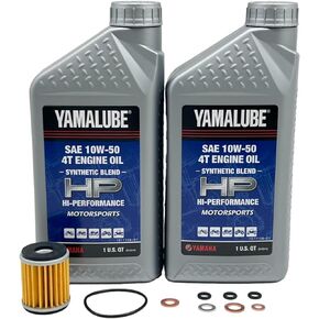 Yamaha Original OEM Yamalube YZ 250F/450F, WR 250F/450F LUB-OFFCG-KT-01 Off Road Synthetic Blend Oil Change Kit W/Yamaha OEM Filter Part #5D3-13440-09-00
