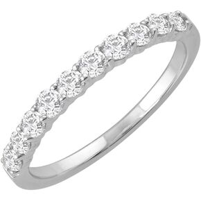 FINEROCK 1/2 Carat Diamond Wedding Band in 10k Gold