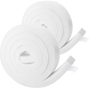 2 لفات من سدادة نافذة مكيف الهواء - رغوة مكيف الهواء 2 بوصة × 0.8 بوصة × 6.5 قدم شريط إغلاق عازل للتيار المتردد، شريط لاصق من الفوم لعزل نافذة التيار المتردد in Kuwait