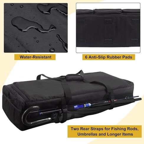 حقيبة تخزين تحت المقعد، لكابينة SuperCrew، كابينة الطاقم، منظم تخزين تحت المقعد F150، ملحقات حقيبة تخزين الشاحنة 1500، قاعدة صلبة، لشاحنات Ford Chevy Silverado كاملة الحجم in Kuwait