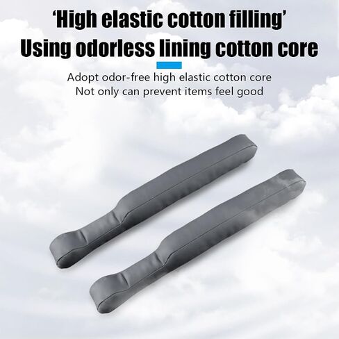 Car Seat Gap Filler, 2 PCS Microfiber Leather Crevice Catcher Plug Drop Blocker, Fill The Gap Between Seat and Console, Stop Things from Dropping Under, Universal for Car SUV Truck (Gray) in Saudi Arabia