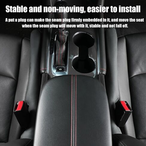 Car Seat Gap Filler, 2 PCS Microfiber Leather Crevice Catcher Plug Drop Blocker, Fill The Gap Between Seat and Console, Stop Things from Dropping Under, Universal for Car SUV Truck (Gray) in Saudi Arabia