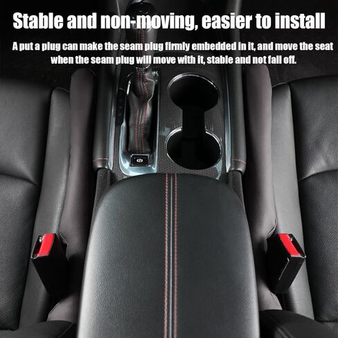 حشوة فجوات مقعد السيارة، قطعتان من الجلد المصنوع من الألياف الدقيقة مانعة للسقوط، تملأ الفجوة بين المقعد ووحدة التحكم، تمنع الأشياء من السقوط تحتها، عالمية لشاحنة السيارة ذات الدفع الرباعي (رمادي) in Kuwait