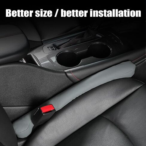 Car Seat Gap Filler, 2 PCS Microfiber Leather Crevice Catcher Plug Drop Blocker, Fill The Gap Between Seat and Console, Stop Things from Dropping Under, Universal for Car SUV Truck (Gray) in Saudi Arabia