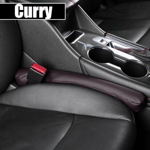 حشوة فجوات مقعد السيارة، قطعتان من الجلد المصنوع من الألياف الدقيقة مانعة للسقوط، تملأ الفجوة بين المقعد ووحدة التحكم، تمنع الأشياء من السقوط تحتها، عالمية لشاحنة السيارة ذات الدفع الرباعي (رمادي) in Kuwait