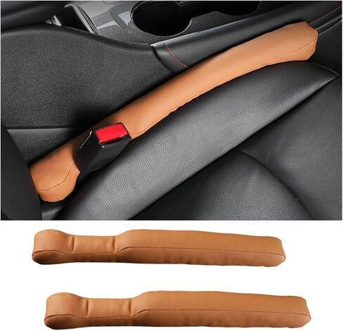 Car Seat Gap Filler, 2 PCS Microfiber Leather Crevice Catcher Plug Drop Blocker, Fill The Gap Between Seat and Console, Stop Things from Dropping Under, Universal for Car SUV Truck (Gray) in Saudi Arabia