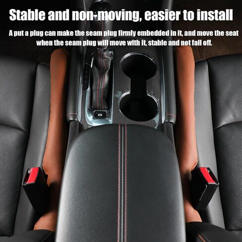 Car Seat Gap Filler, 2 PCS Microfiber Leather Crevice Catcher Plug Drop Blocker, Fill The Gap Between Seat and Console, Stop Things from Dropping Under, Universal for Car SUV Truck (Gray) in Saudi Arabia