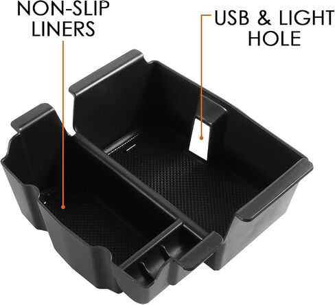 Compatible with 2018-2023 Jeep Wrangler JL JLU & 2020 2021 2022 2023 Jeep Gladiator JT Passenger Storage Tray Organizer Grab Handle Accessory Box in Saudi Arabia