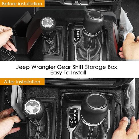 Compatible with 2018-2023 Jeep Wrangler JL JLU & 2020 2021 2022 2023 Jeep Gladiator JT Passenger Storage Tray Organizer Grab Handle Accessory Box in Saudi Arabia