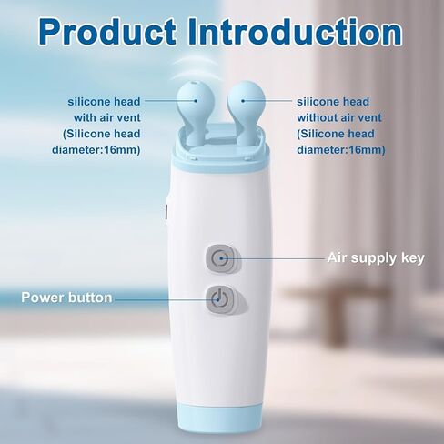 جهاز تخفيف ضغط الأذن، موسع ضغط الأذن المتوازن، تخفيف طنين الأذن للأذنين الرنين رأس مزدوج، تصميم قابس من جانب واحد مع رأس بديل واحد in Kuwait