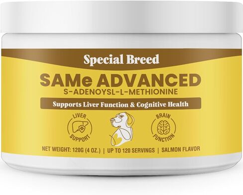 Same for Dogs - S-Adenosyl-L-Methionine, Same Advanced, Liver Support Supplement for Dogs, Brain and Cognitive Support, Sam e for Dogs (120 Grams) in Saudi Arabia