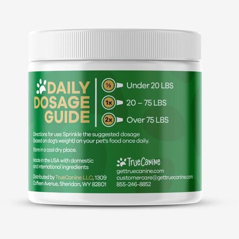 تركيبة Wild Belly TrueCanine لطول العمر للكلاب، 8 سلالات من البروبيوتيك الصحي للكلاب، تحسين الحساسية، ومكافحة الشيخوخة، وصحة الأمعاء للكلاب، بروبيوتيك للكلاب - نكهة لحم الخنزير المقدد الطبيعية in Kuwait
