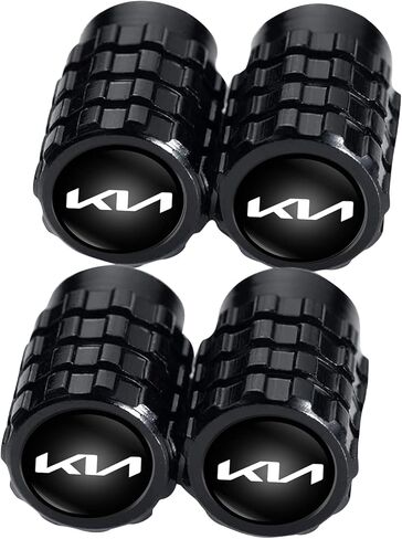 أغطية جذعية صمام الإطارات غطاء هوائي لسيارة KIA NIRO Rio Sportage Sorento Soul Stinger Seltos Cadenza K900 Forte Stem Cap أغطية جذعية عالمية للسيارات وسيارات الدفع الرباعي والشاحنات وإكسسوارات السيارات 4 قطع in Kuwait