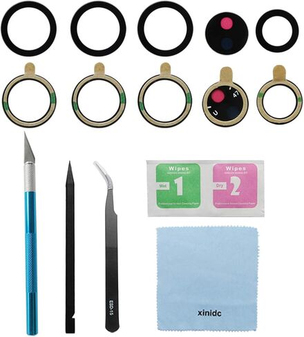 5pcs OEM Original Galaxy S21 Ultra Camera Glass Lens Replacement for Samsung Galaxy S21 Ultra with Adhesive Preinstalled and Repair Tools Kit (5pcs Camera Glass Lens Total) in Kuwait