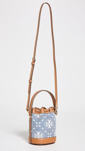 حقيبة نسائية صغيرة من قماش الدنيم على شكل حرف T من Tory Burch in Saudi Arabia