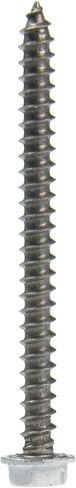 014973187057 White Hex Head Sheet Metal Screws, 8 x 2, Piece-12 in Saudi Arabia